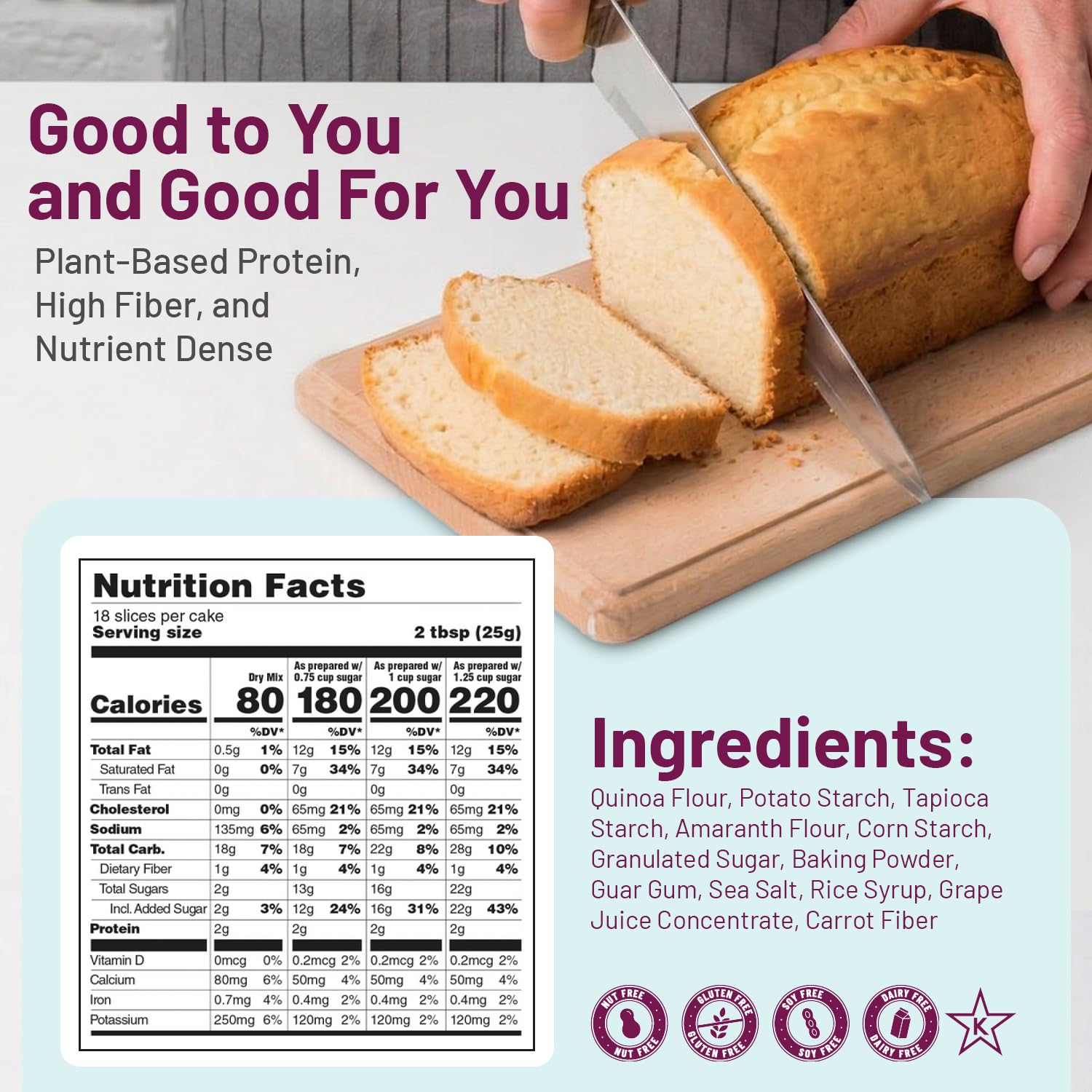 Gluvana Classic & Moist Gluten-Free Classic Pound Cake SmartBlend - Image 2